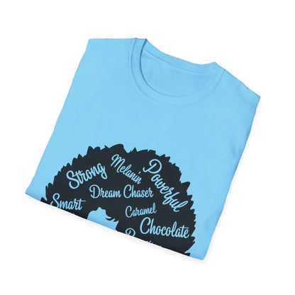 Empowering Afro-Heart Unisex T-Shirt, Celebrating Black Culture, Affirmation Tee, Gift for Her, Inspirational Shirt