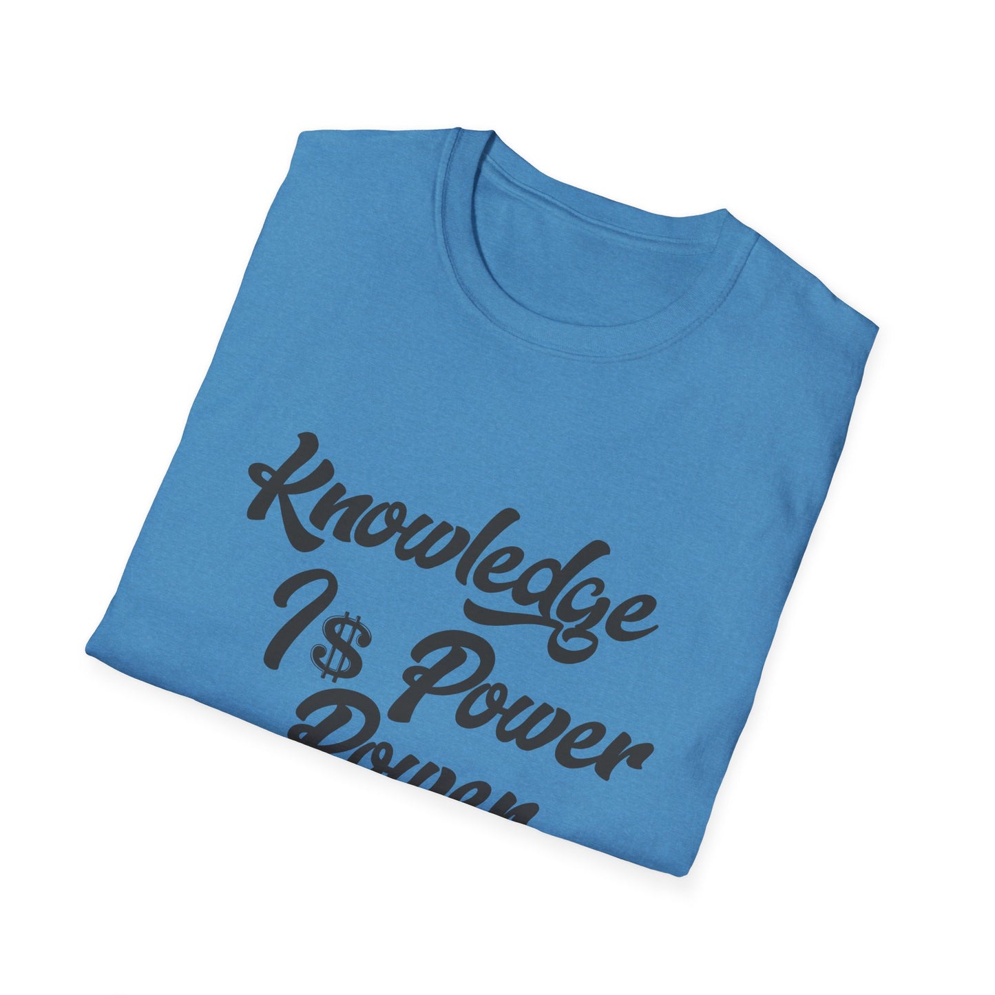 Knowledge Is Power Unisex Softstyle T-Shirt - Stylish Motivational Tee