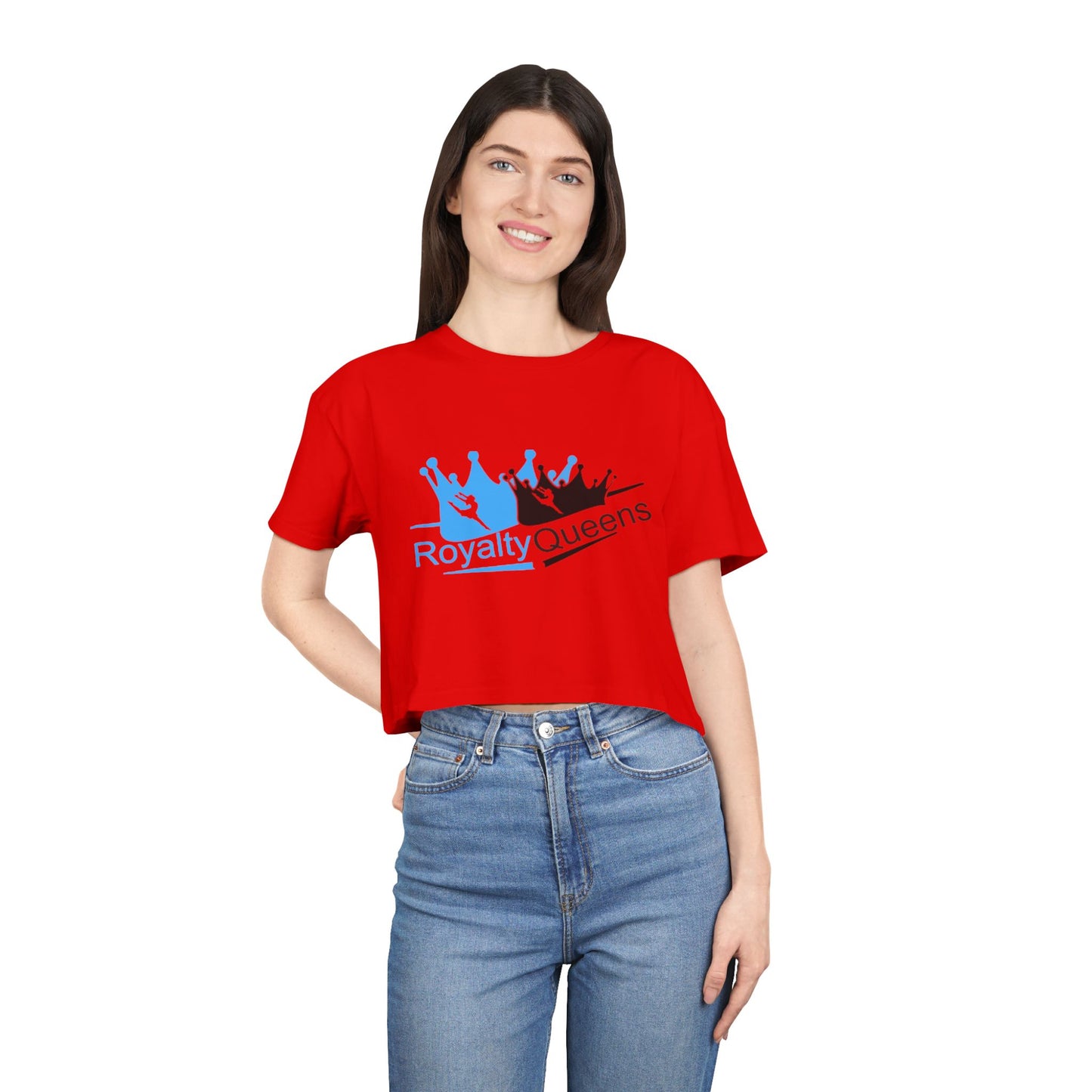 Royalty Queens Women's Crop Tee - Empowering Fashion for Queens, Perfect for Casual Wear, Gifts, Birthdays, and Celebrations