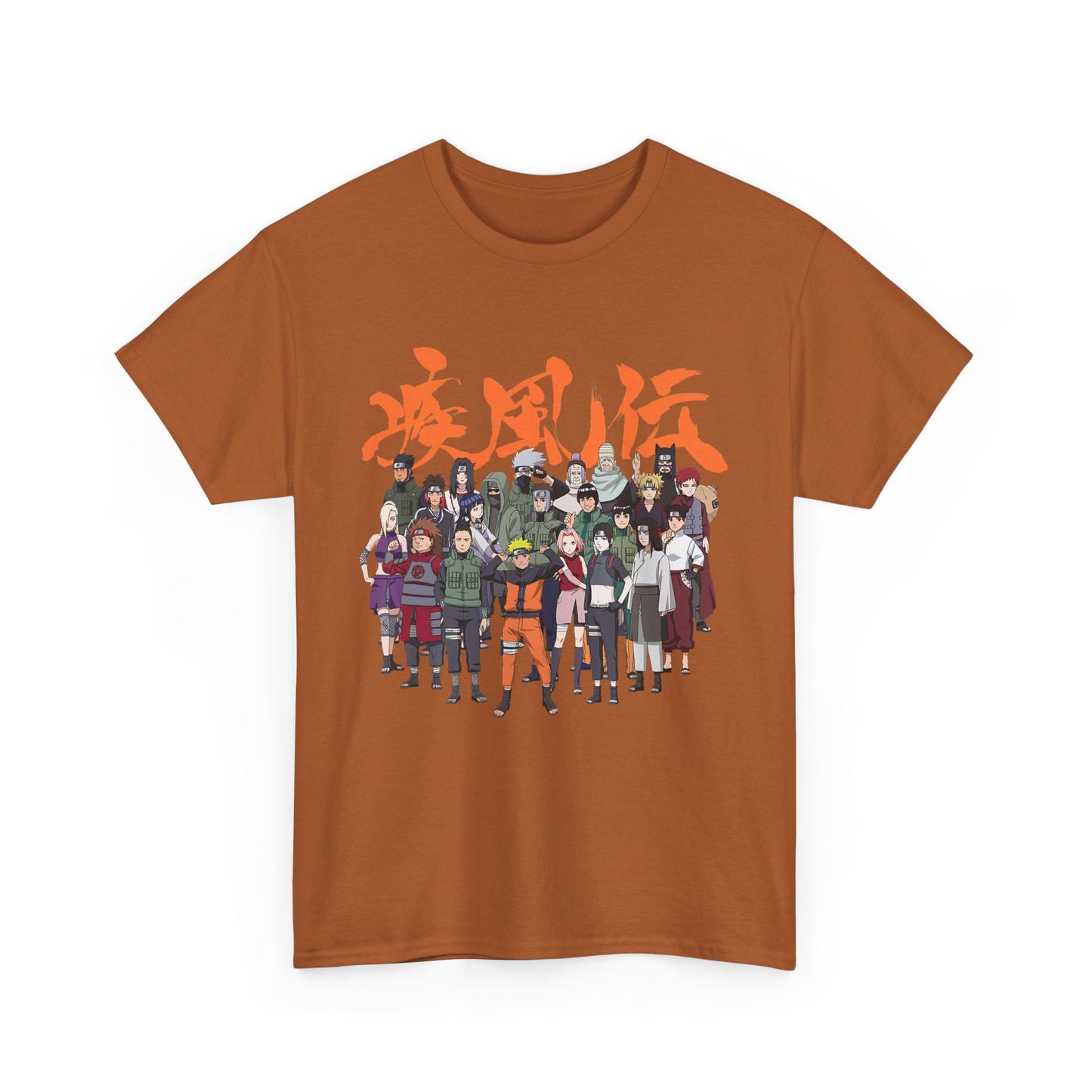 Anime Heroes Unisex Heavy Cotton Tee - Perfect for Fans and Casual Wear