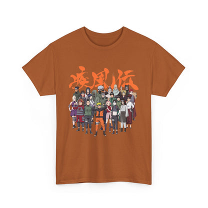 Anime Heroes Unisex Heavy Cotton Tee - Perfect for Fans and Casual Wear