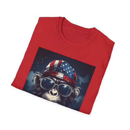 Cool Monkey Graphic T-Shirt, Fun Animal Tee, Summer Casual Wear, Unique Gift for Animal Lovers, Trendy Fashion for All