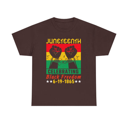 Juneteenth Celebration Tee, Unisex Cotton Shirt, Black Freedom T-Shirt, 6-19-1865 Heritage Top, Summer Festival Apparel, History Shirt