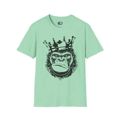 King Status Gorilla T-Shirt | Unisex Softstyle Tee for Casual Wear