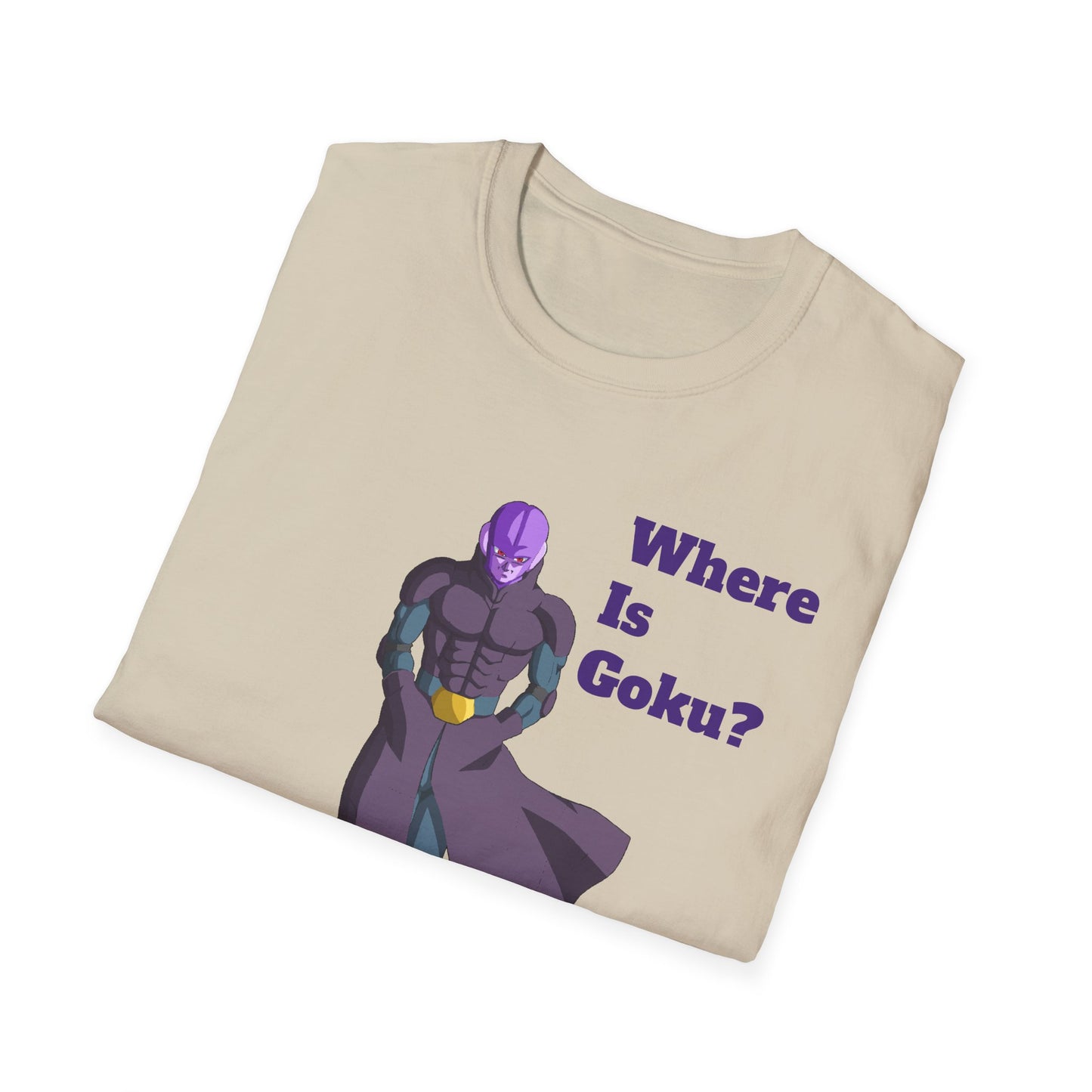 Where Is Goku? Unisex Softstyle T-Shirt for Anime Fans