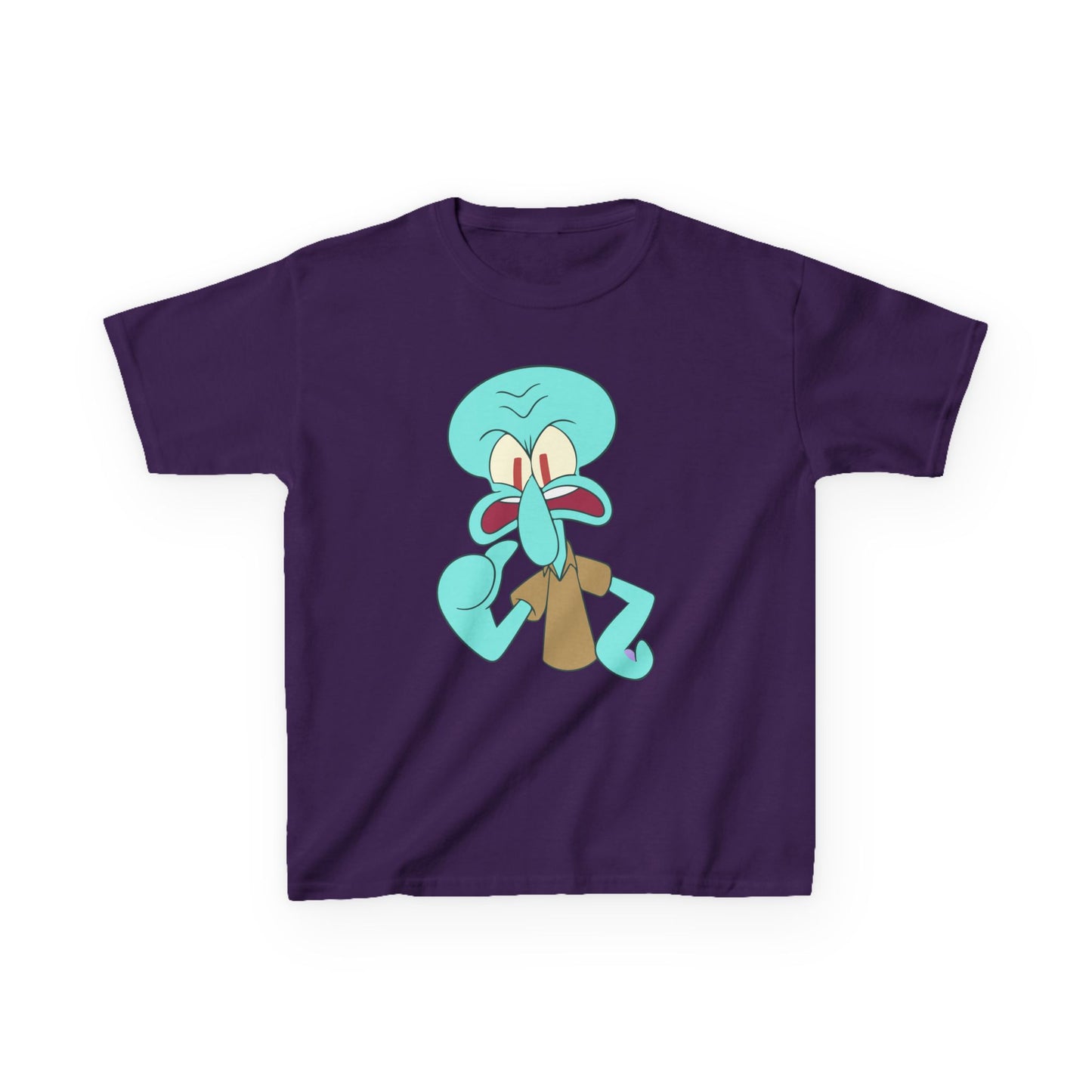 Squidward Kids T-Shirt, Fun Cartoon Tee, Gift for Kids, Summer Wear, Back to School, Birthday Gift, Playful Tee