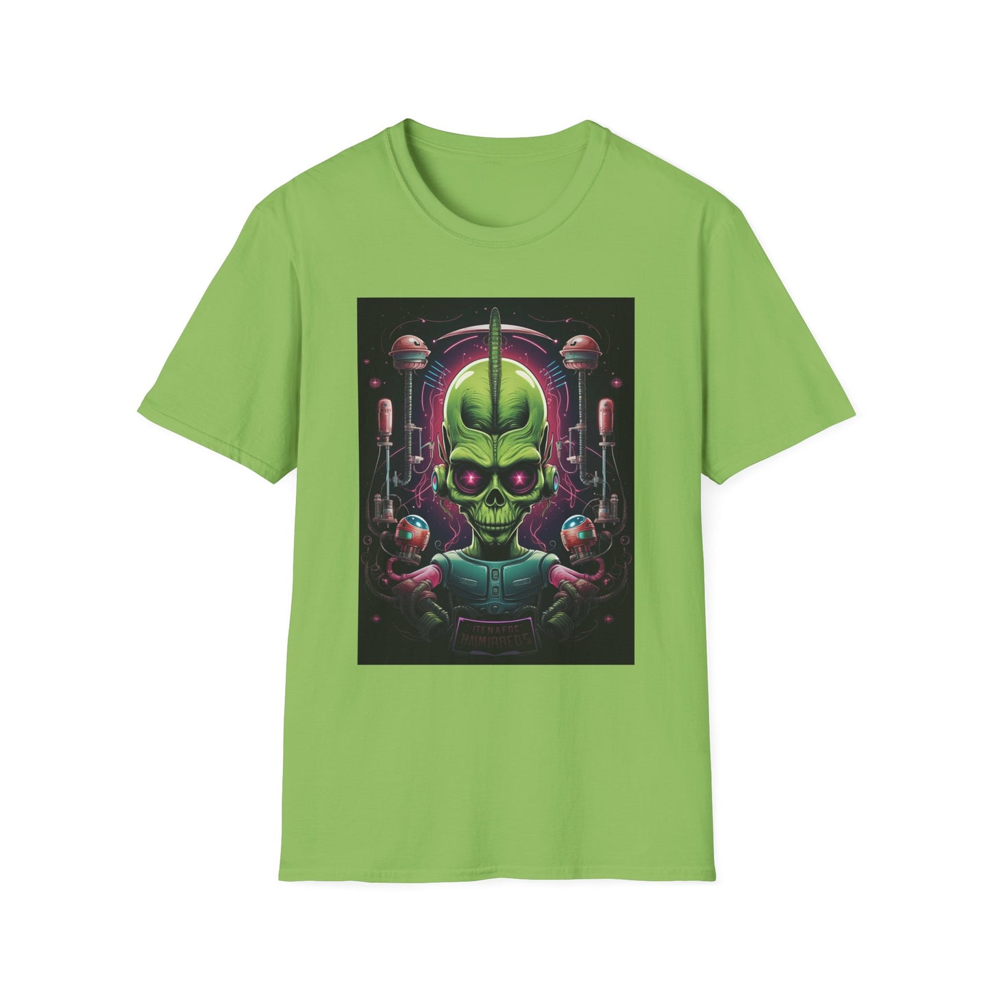 Alien Invader Graphic Unisex Softstyle T-Shirt