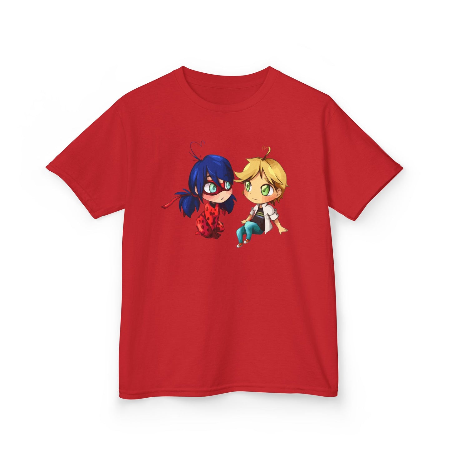 Kids Cute Chibi Characters Tee, Lightweight T-Shirt for Playtime, Gifts for Boys & Girls, Cartoon Lover Apparel, Birthday Outfit