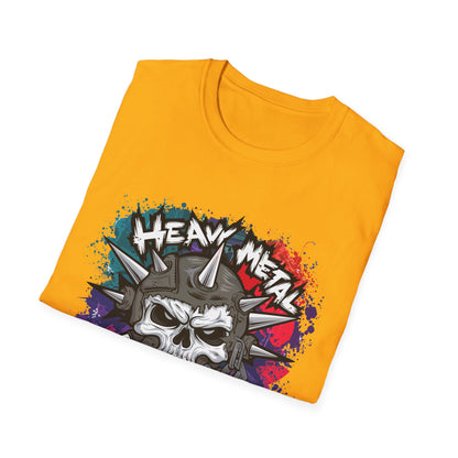 Heavy Metal Kingz Unisex Softstyle T-Shirt, Rock Music Tee, Gift for Metalheads, Concert Apparel, Edgy Graphic Shirt
