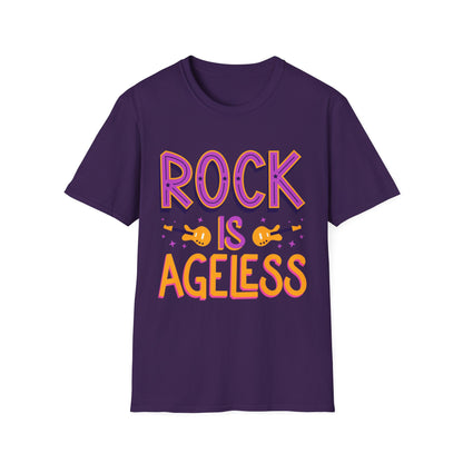 Rock is Ageless T-Shirt | Unisex Softstyle Tee for Music Lovers, Festival Wear, Gift for Musicians, Retro Apparel