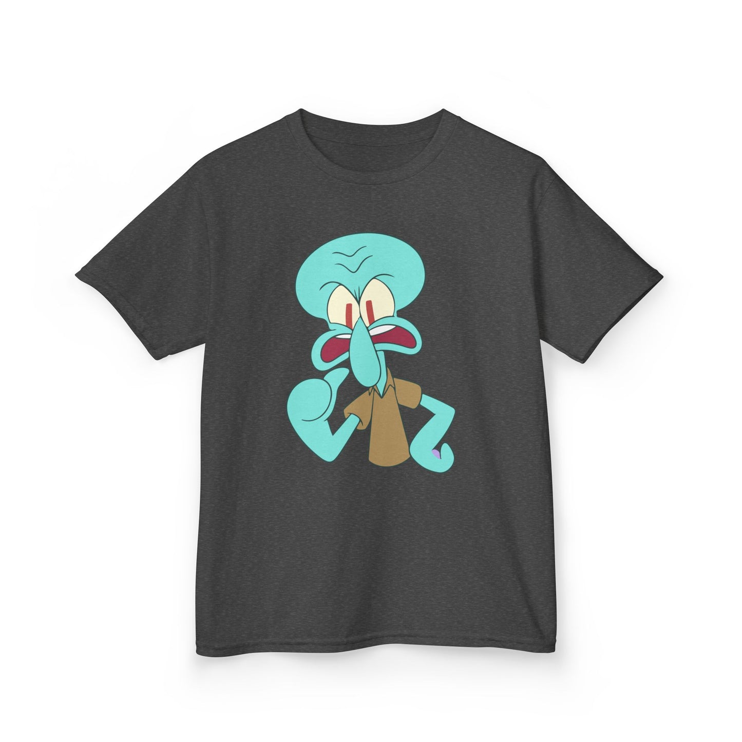 Squidward Kids T-Shirt, Fun Cartoon Tee, Gift for Kids, Summer Wear, Back to School, Birthday Gift, Playful Tee
