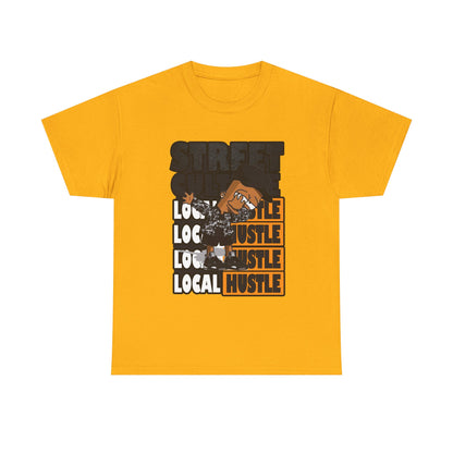 Street Hustle Unisex Heavy Cotton Tee | Casual Graphic T-Shirt for Entrepreneurs