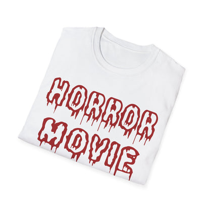 Horror Movie Addict T-Shirt, Unisex Softstyle Tee, Gifts for Film Lovers, Horror Movie Fans, Halloween Apparel, Casual Wear