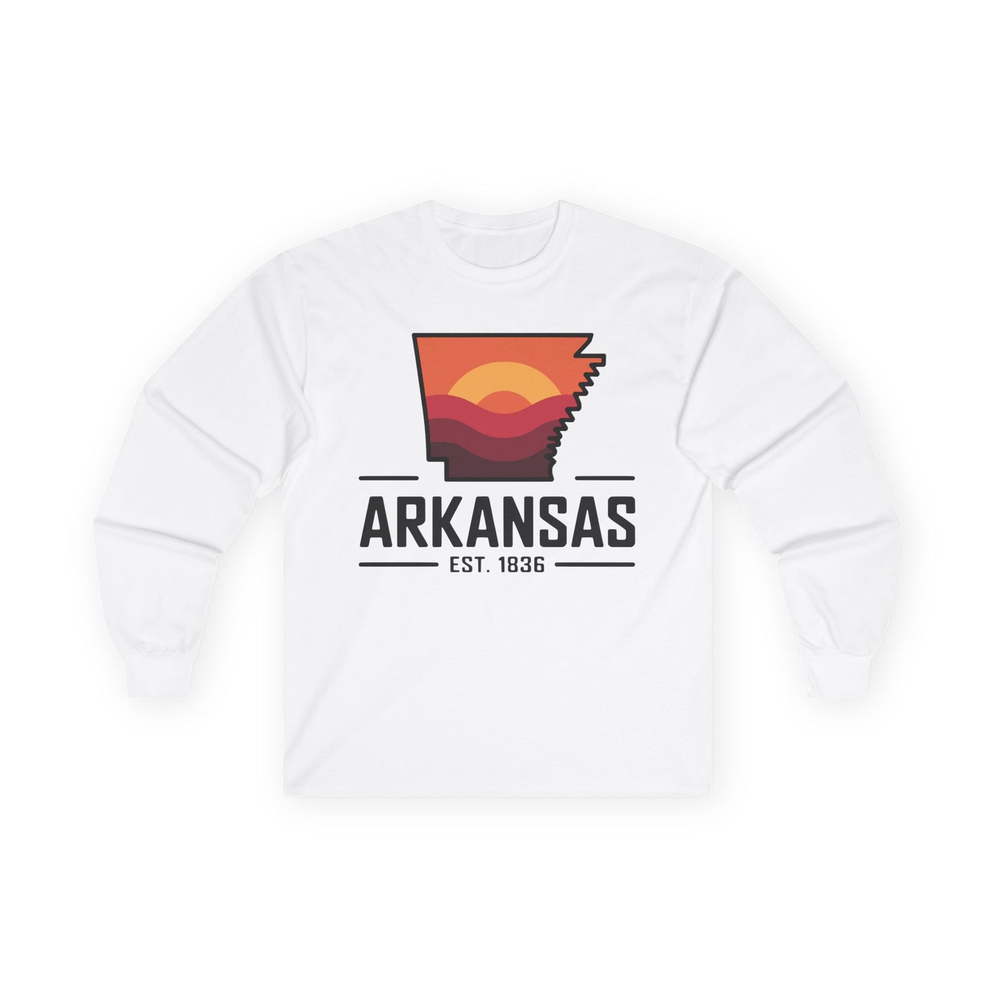 Arkansas Sunset Long Sleeve Tee — AR State Est. 1836