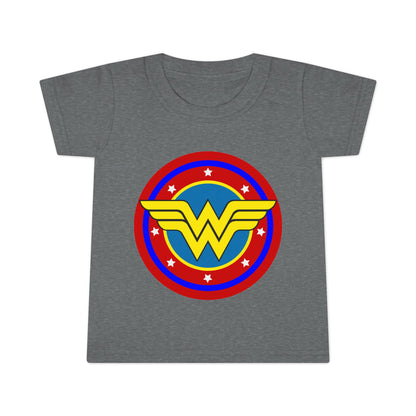 Wonder Woman Toddler T-Shirt, Superhero Tee, Kids Birthday Gift, Toddler Outfit, Superhero Apparel