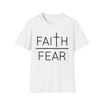 Inspirational Faith Over Fear T-Shirt | Unisex Softstyle Tee