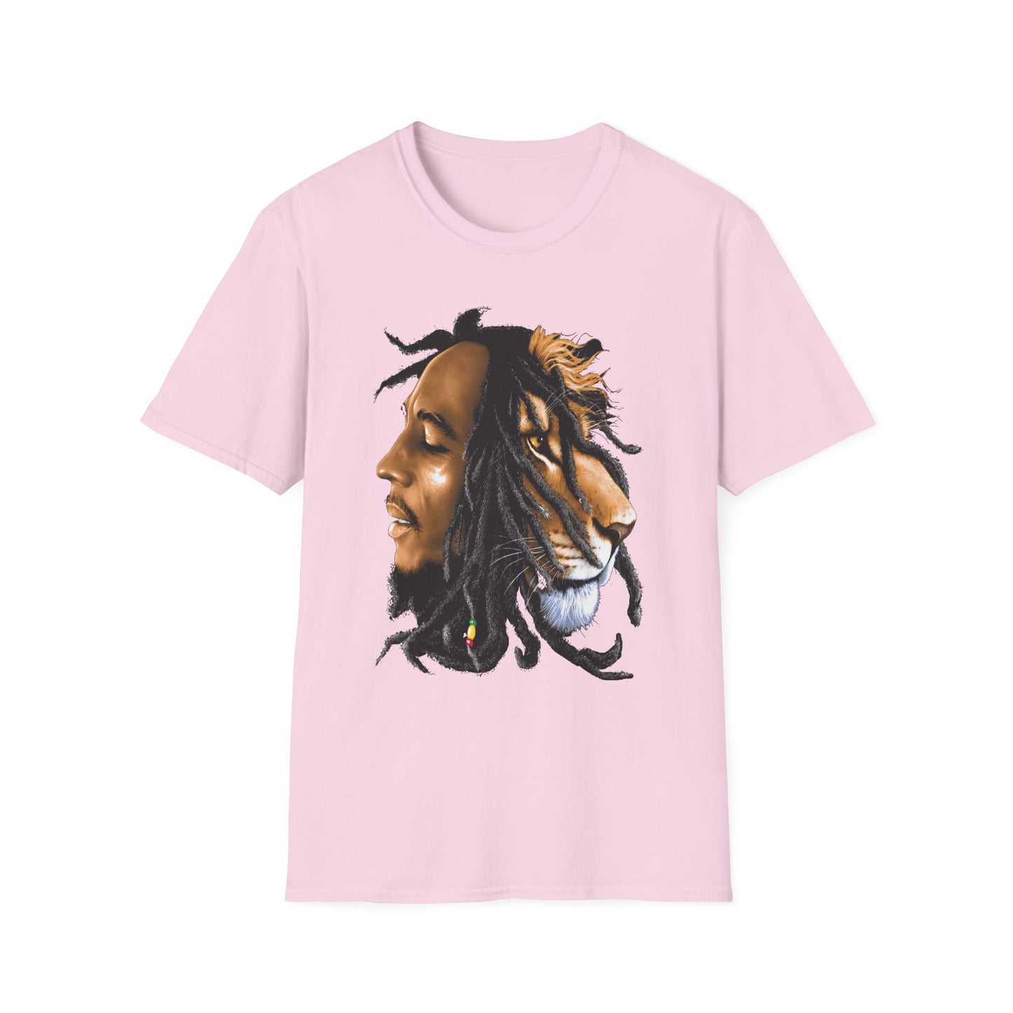 Rasta Lion Unisex Softstyle T-Shirt - Reggae Vibes Inspired Apparel