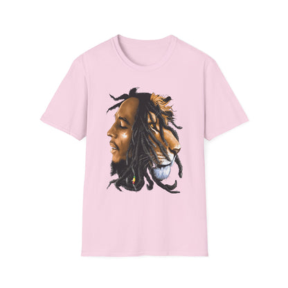 Rasta Lion Unisex Softstyle T-Shirt - Reggae Vibes Inspired Apparel
