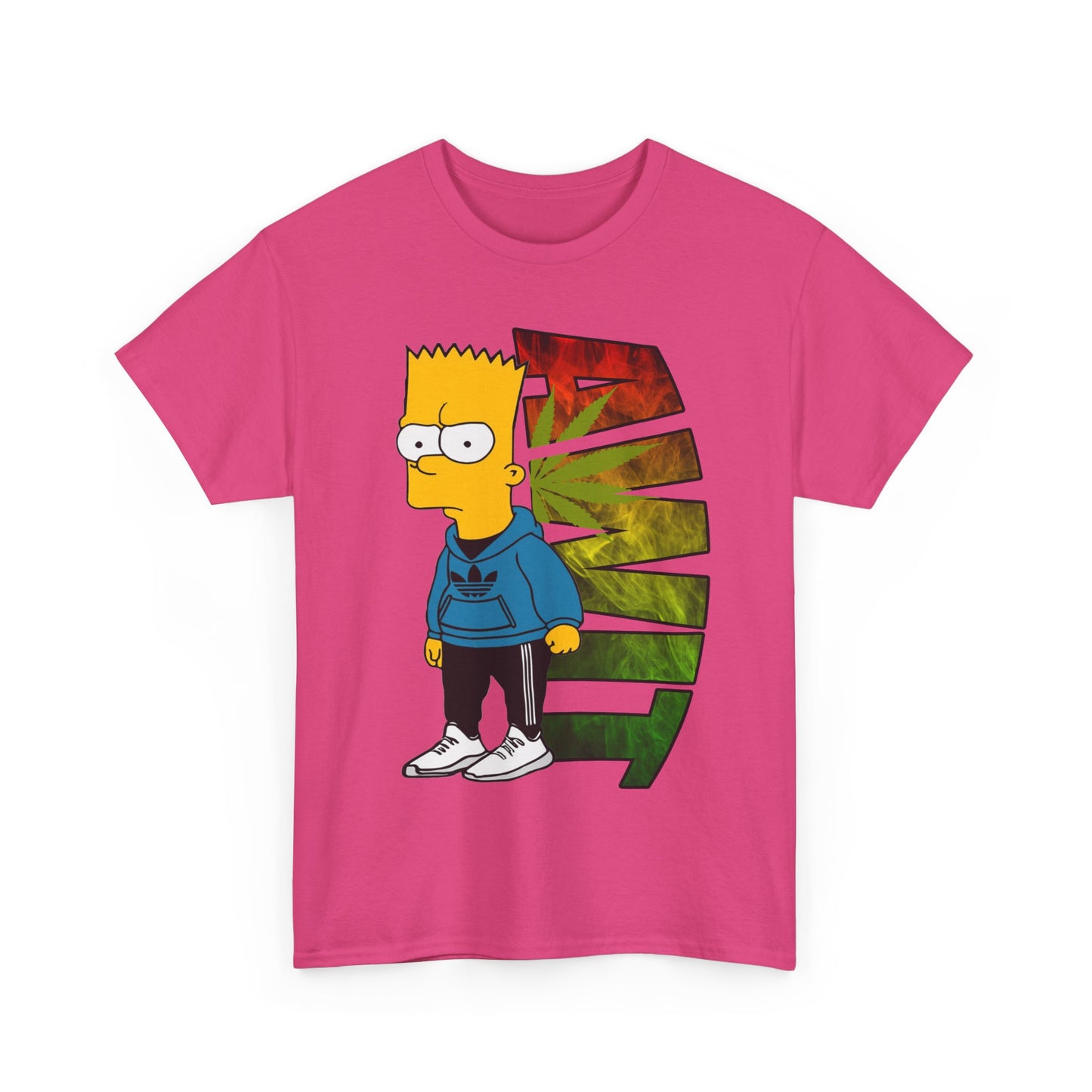 Unisex Heavy Cotton Tee - Bart Simpson Graffiti Style