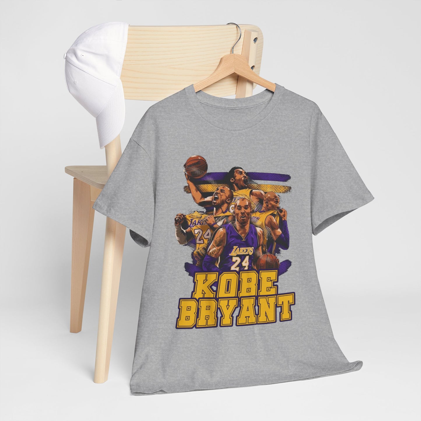 Kobe Bryant Tribute Unisex Heavy Cotton Tee - Basketball Legend Shirt