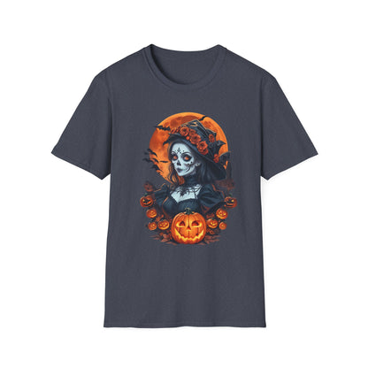 Spooky Halloween Graphic Tee, Unisex Softstyle T-Shirt, Fall Fashion, Halloween Costume, Pumpkin Decor, October Celebration