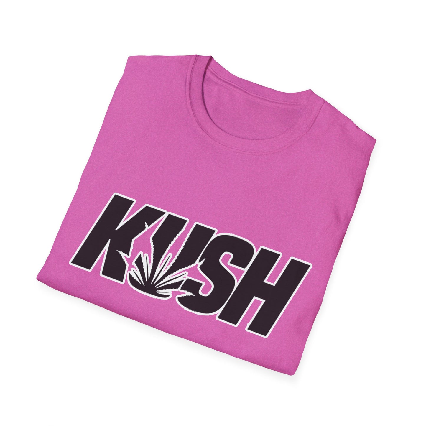 KUSH Graphic Unisex Softstyle T-Shirt - Cool Cannabis Vibe