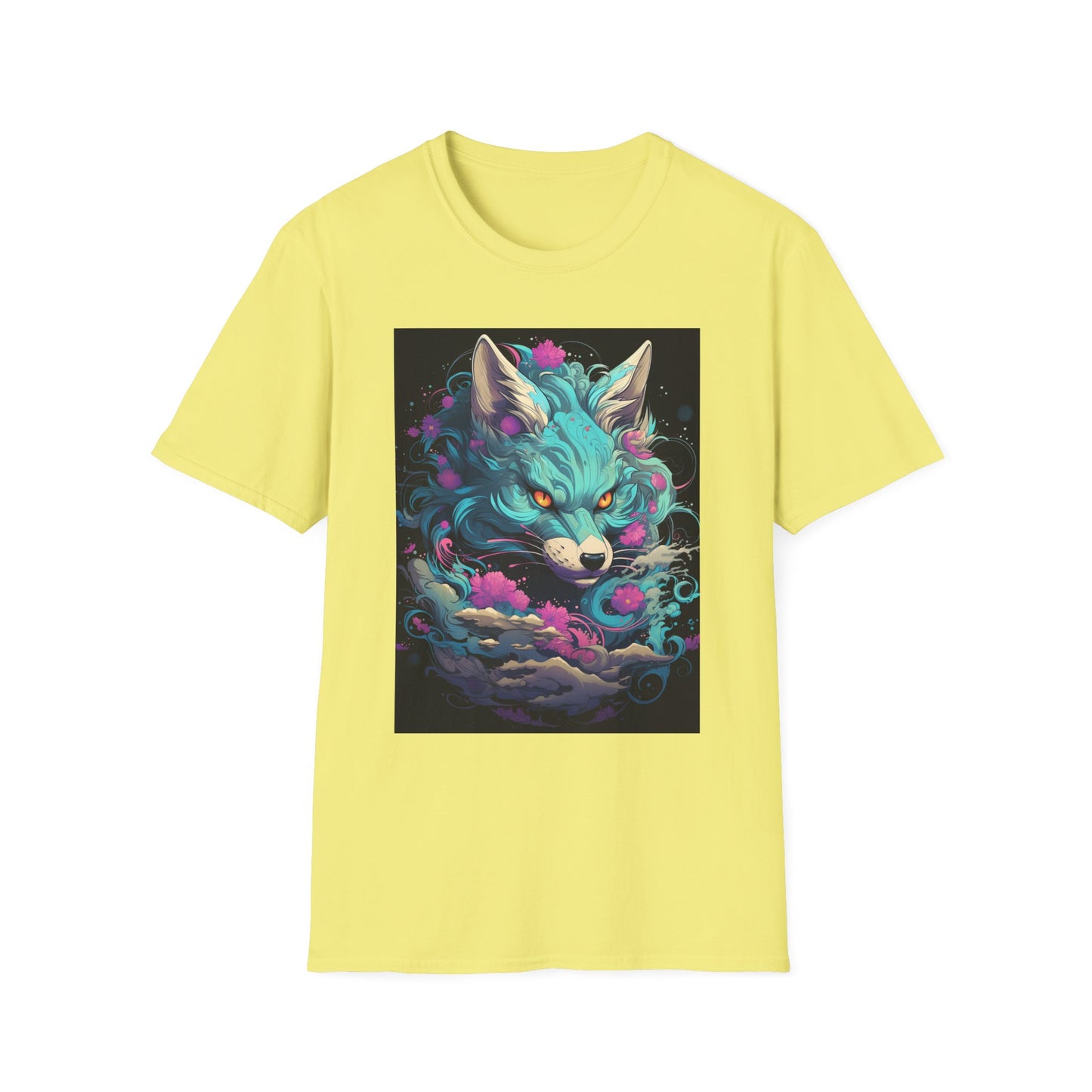 Mystical Wolf T-Shirt | Unisex Softstyle Tee, Fantasy Apparel, Gift for Nature Lovers, Unique Statement Shirt, Casual Fashion