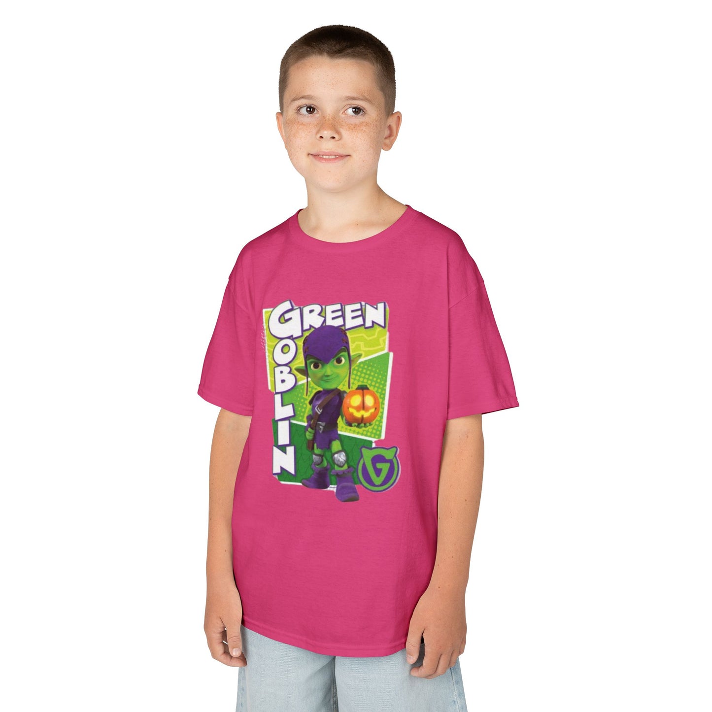 Kids Green Goblin Tee - Fun Halloween T-Shirt for Kids
