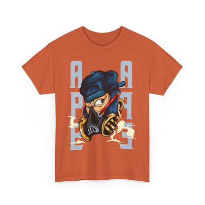 Bold Graphic Unisex Heavy Cotton Tee - Street Art Vibe