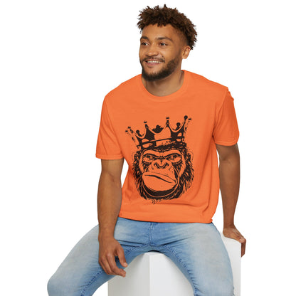 King Status Gorilla T-Shirt | Unisex Softstyle Tee for Casual Wear