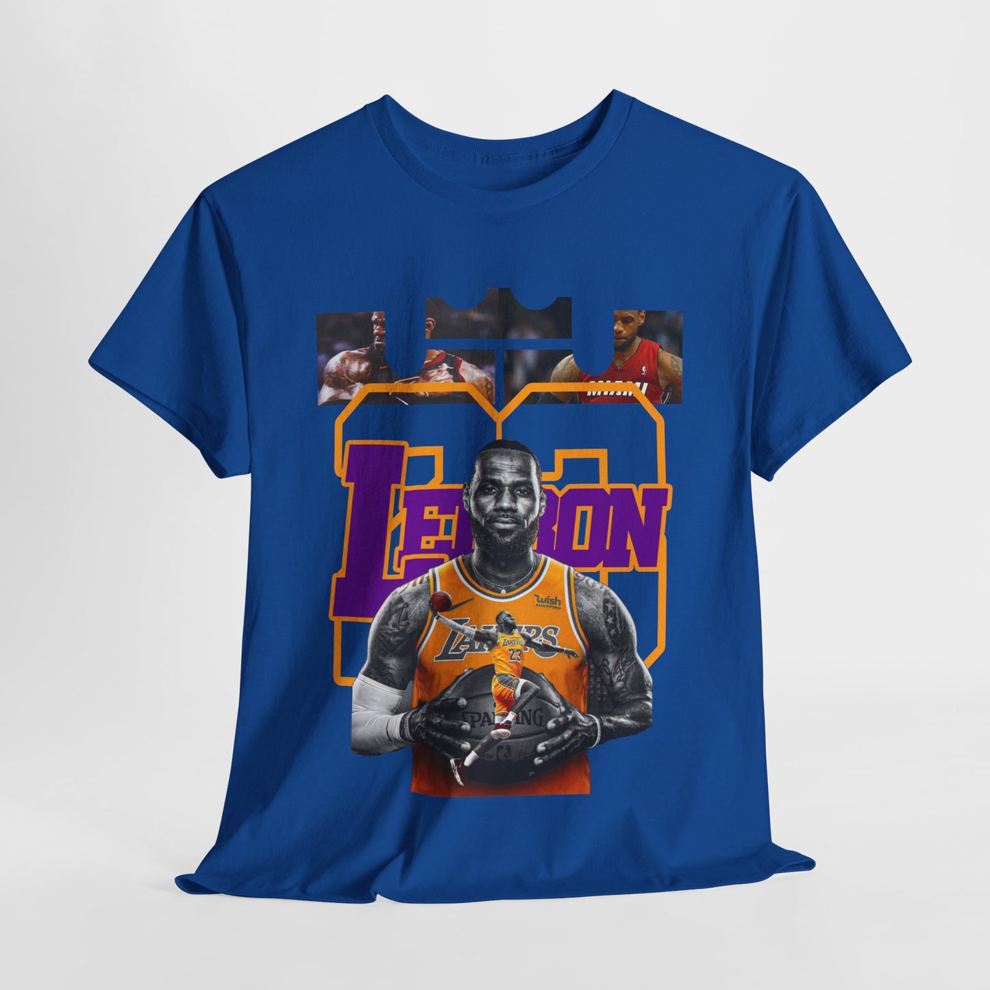 LeBron James Unisex Heavy Cotton Tee - Basketball Fan Apparel