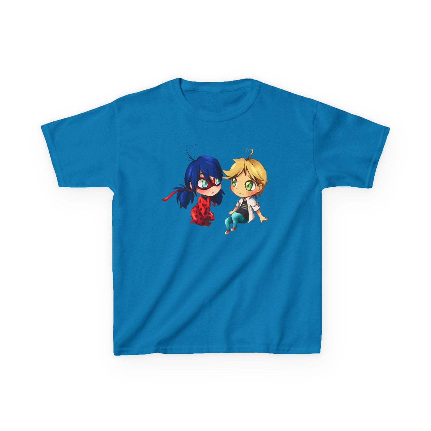 Kids Cute Chibi Characters Tee, Lightweight T-Shirt for Playtime, Gifts for Boys & Girls, Cartoon Lover Apparel, Birthday Outfit