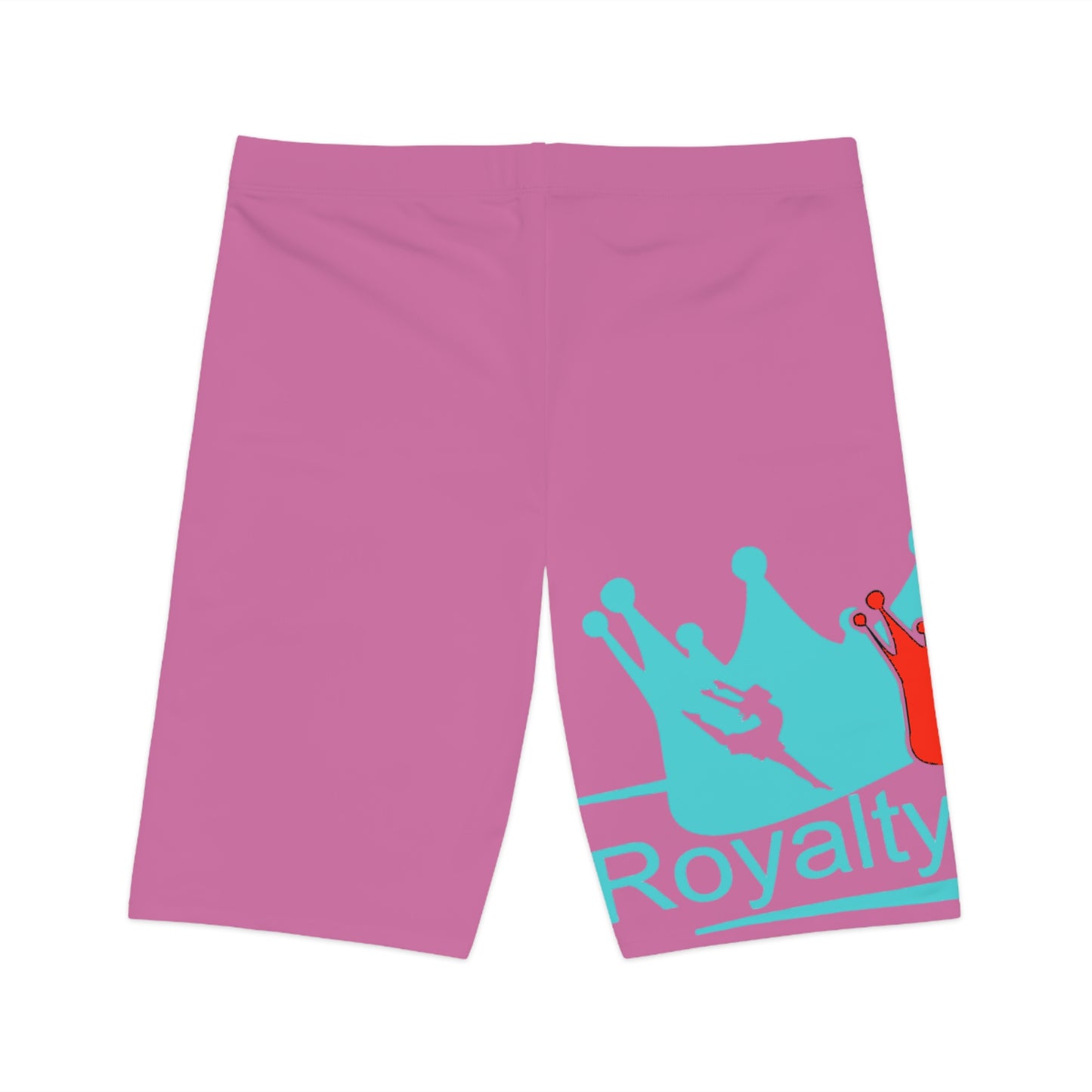 Royalty-Themed Women's Bike Shorts | Motivational Exercise Gear for Queens, Activewear, Sporty Style, Fitness Apparel, Cycling Shorts