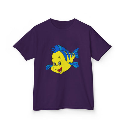 Kids Cartoon Fish Tee - Fun Summer T-Shirt, Gift for Birthday, Beach Day, Family Outings, Vacation Wear