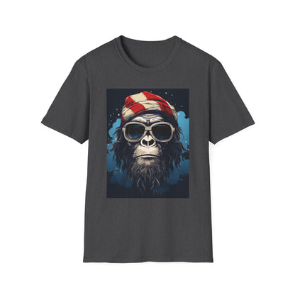 Cool Gorilla Graphic Tee, Fun Casual Wear, Perfect for Gifts, Chill Vibes, Great for Parties, Everyday Style, Unique Fashion Statement