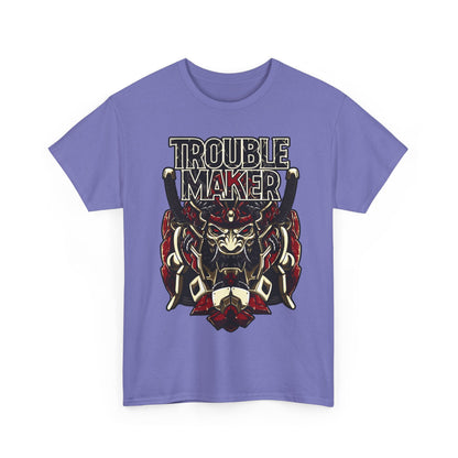 Trouble Maker Graphic Tee - Unisex Heavy Cotton Shirt for Rebels and Mischiefs