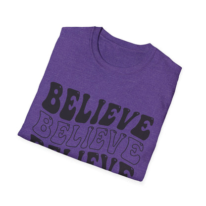 Believe Graphic Tee - Unisex Softstyle T-Shirt, Inspirational Shirt, Motivational Gift, Casual Wear, Everyday Style