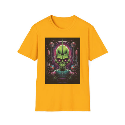 Alien Invader Graphic Unisex Softstyle T-Shirt