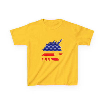 Patriotic Unicorn Kids Heavy Cotton Tee