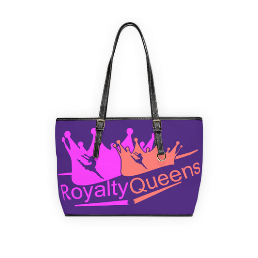 Royalty Queens PU Leather Shoulder Bag - Stylish Tote, Purple Purse for Queens, Everyday Use, Fashion Accessory, Gift for Her