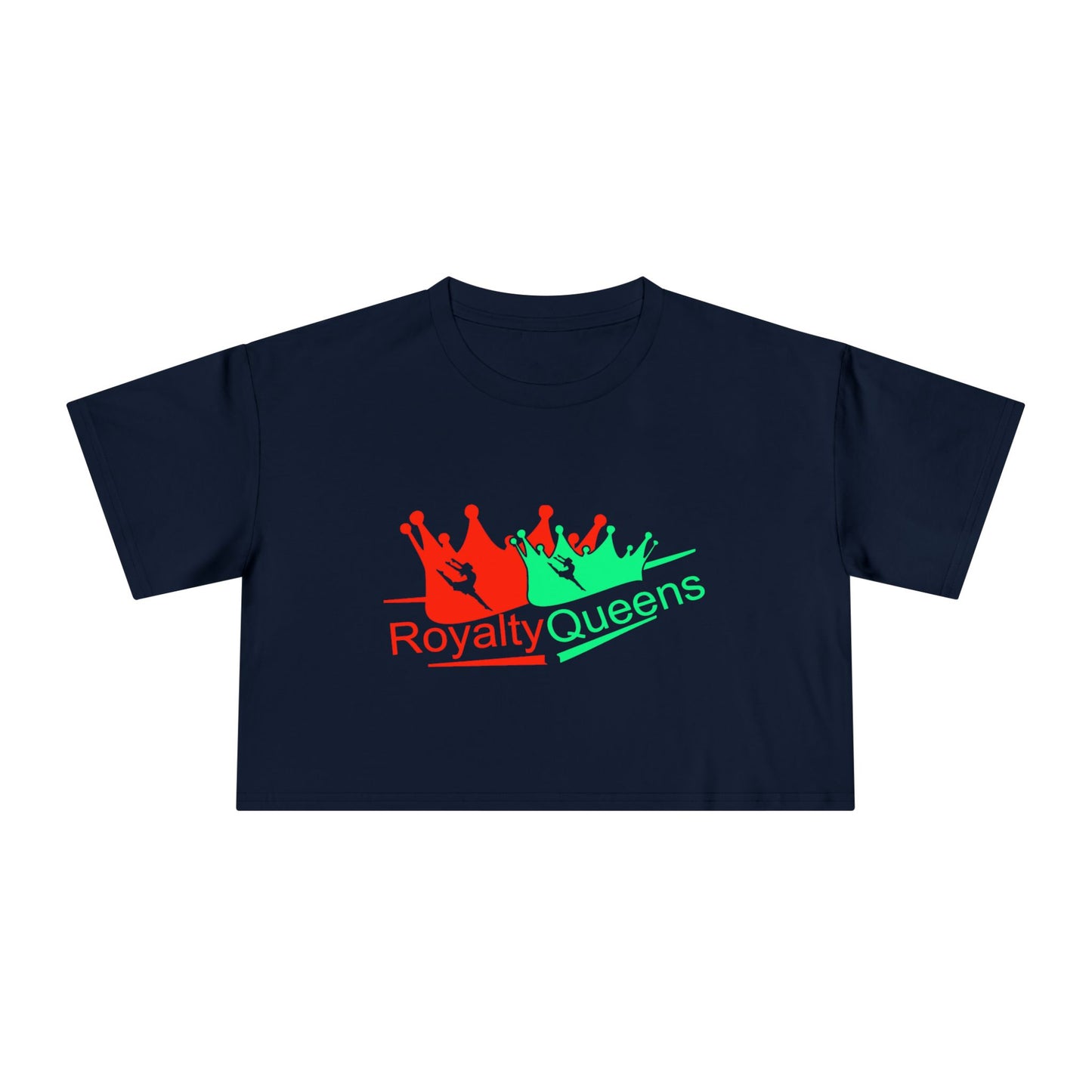 Royalty Queens Cropped Tee - Fun Style, Perfect for Celebrations, Birthdays, Casual Wear, Self-Love, Women's Fashion