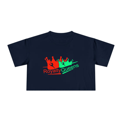 Royalty Queens Cropped Tee - Fun Style, Perfect for Celebrations, Birthdays, Casual Wear, Self-Love, Women's Fashion