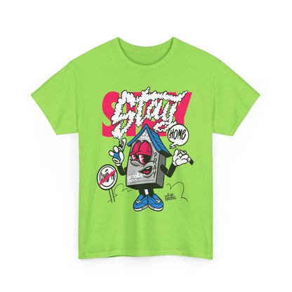Street Art Unisex Heavy Cotton Tee - SNOT HOME Graphic Design