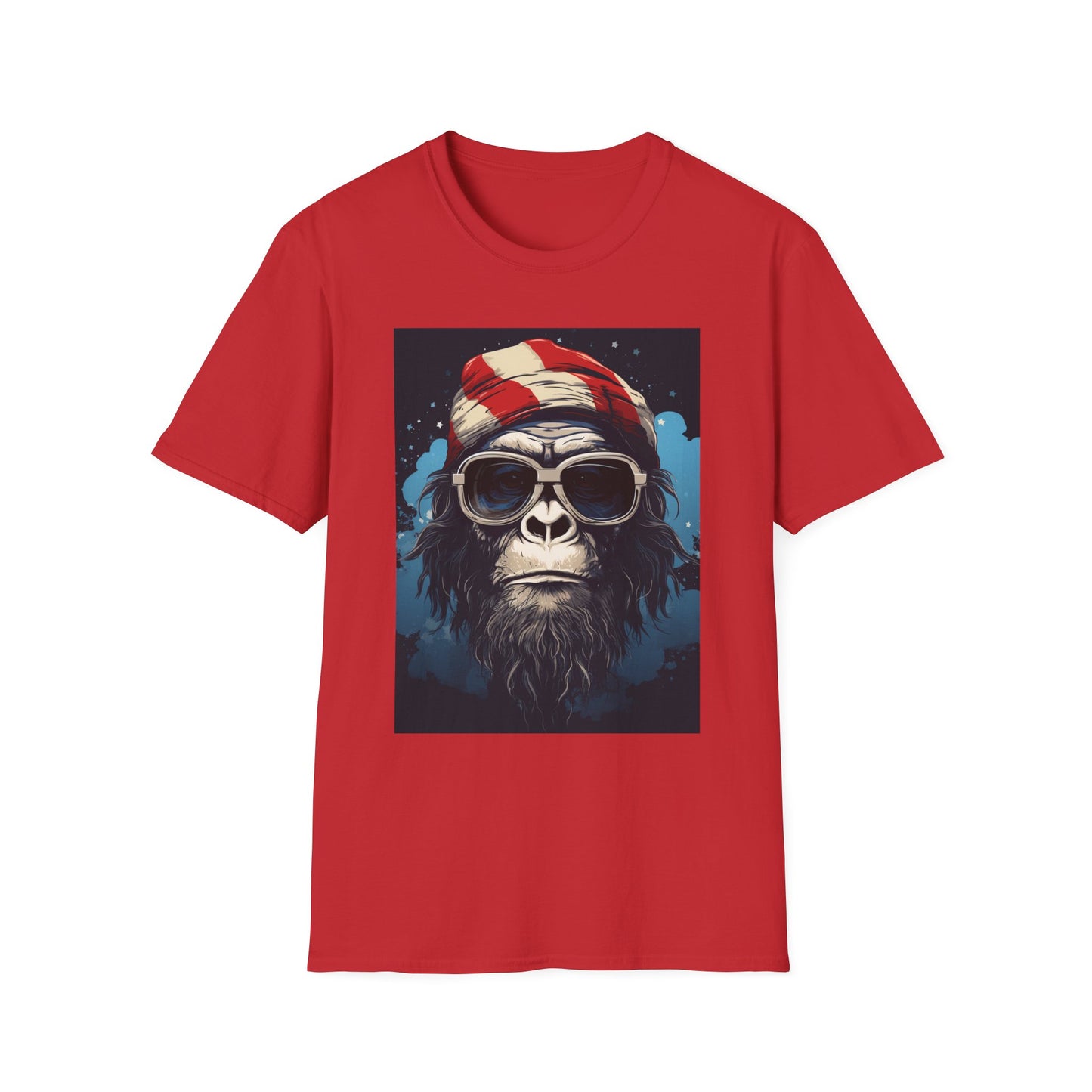Cool Gorilla Graphic Tee, Fun Casual Wear, Perfect for Gifts, Chill Vibes, Great for Parties, Everyday Style, Unique Fashion Statement