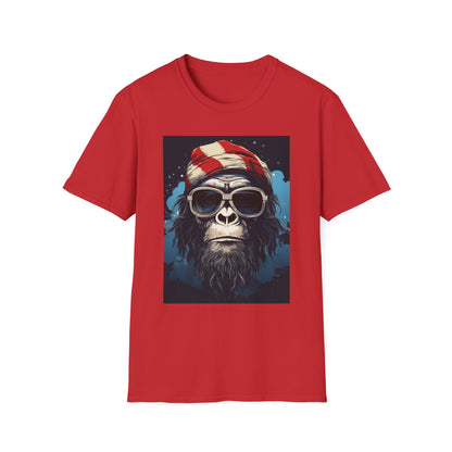 Cool Gorilla Graphic Tee, Fun Casual Wear, Perfect for Gifts, Chill Vibes, Great for Parties, Everyday Style, Unique Fashion Statement