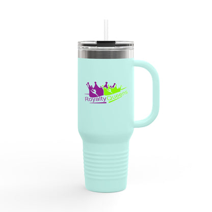 Royalty Insulated Travel Mug | 40oz | Colorful Crown Design | Holiday Gift | Road Trip Mug | Coffee Lover's Essential