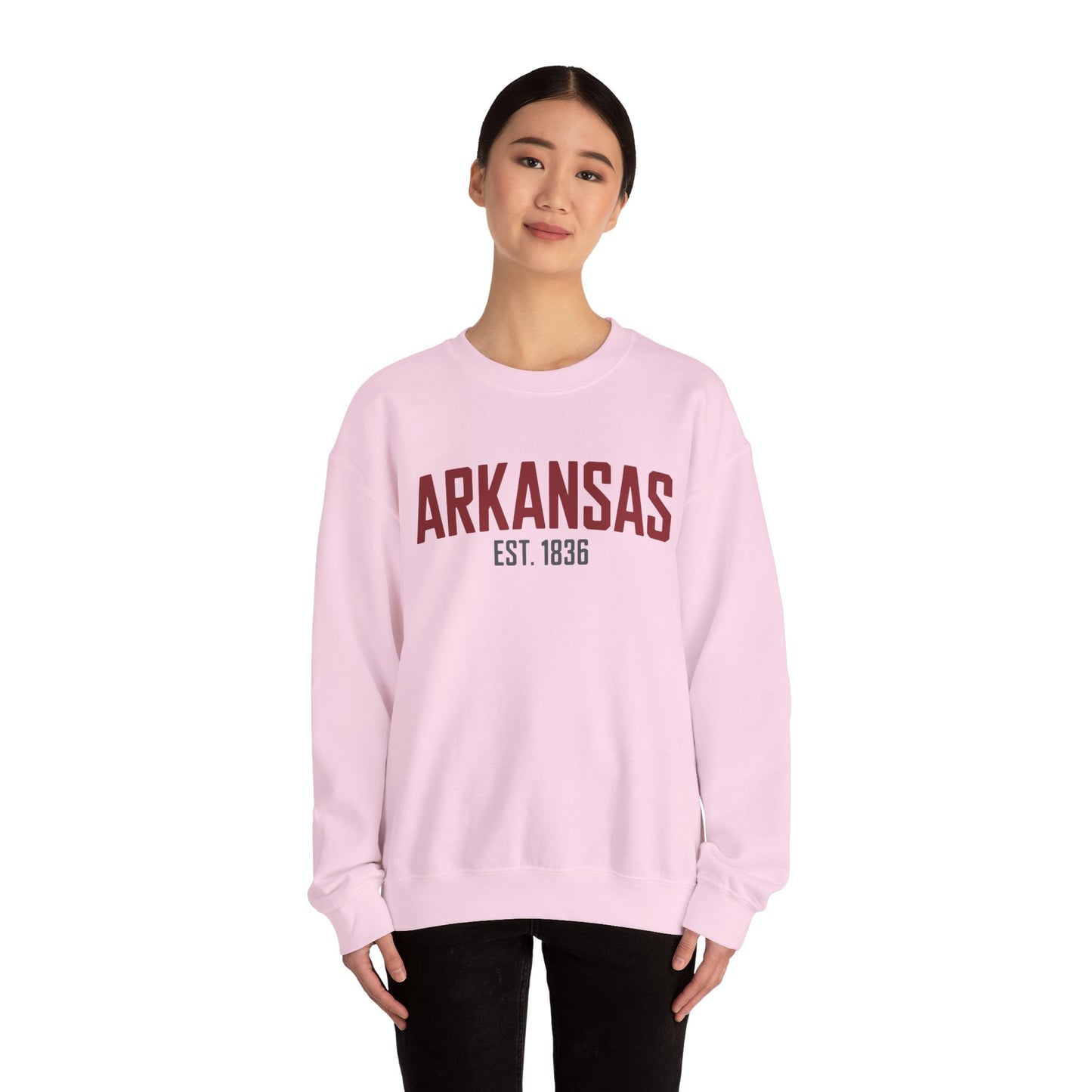 Arkansas Established 1836 Crewneck Sweatshirt