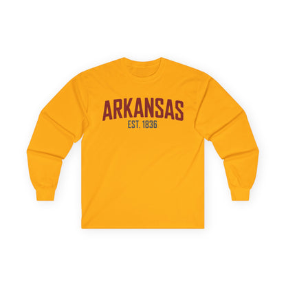 Arkansas Est. 1836 Long Sleeve Tee