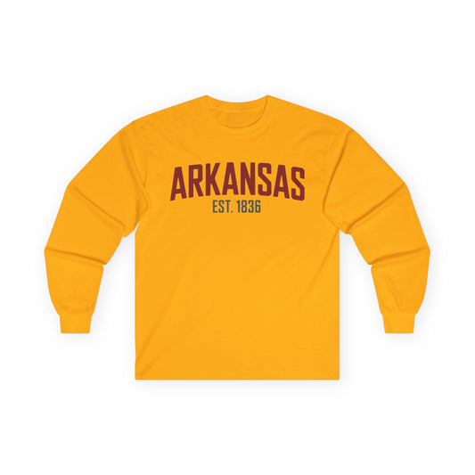 Arkansas Est. 1836 Long Sleeve Tee