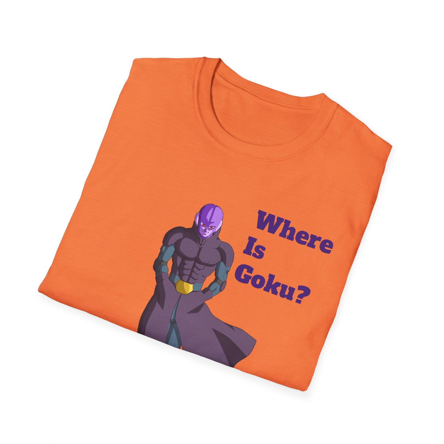 Where Is Goku? Unisex Softstyle T-Shirt for Anime Fans